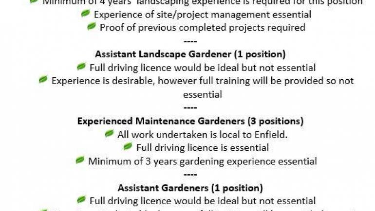 Job Vacancies @ GP Garden Services..